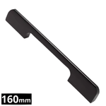 Handgreep 160mm Aluminium Zwart – Seattle - BY MJM - GMJ16