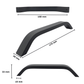 Handgreep 160mm Zwart – Tulsa - BY MJM - GMJ13