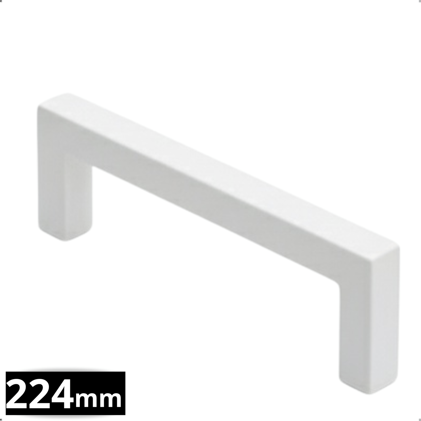Handgreep 224mm RVS Wit – Dallas - BY MJM - GMJ63
