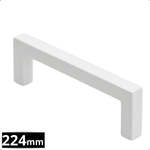 Handgreep 224mm RVS Wit – Dallas - BY MJM - GMJ63