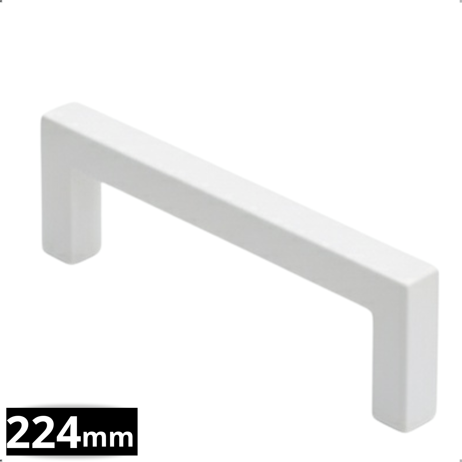 Handgreep 224mm RVS Wit – Dallas - BY MJM - GMJ63