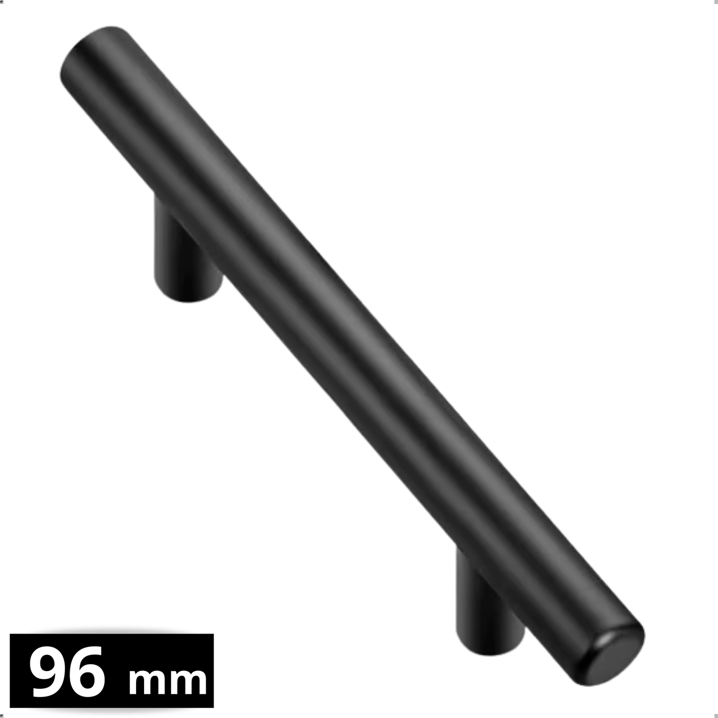 Handgreep 96mm RVS Zwart – Denver - BY MJM - GMJ110