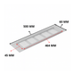Ventilatierooster Zilver 500x60 Aluminium - BY MJM - MM01