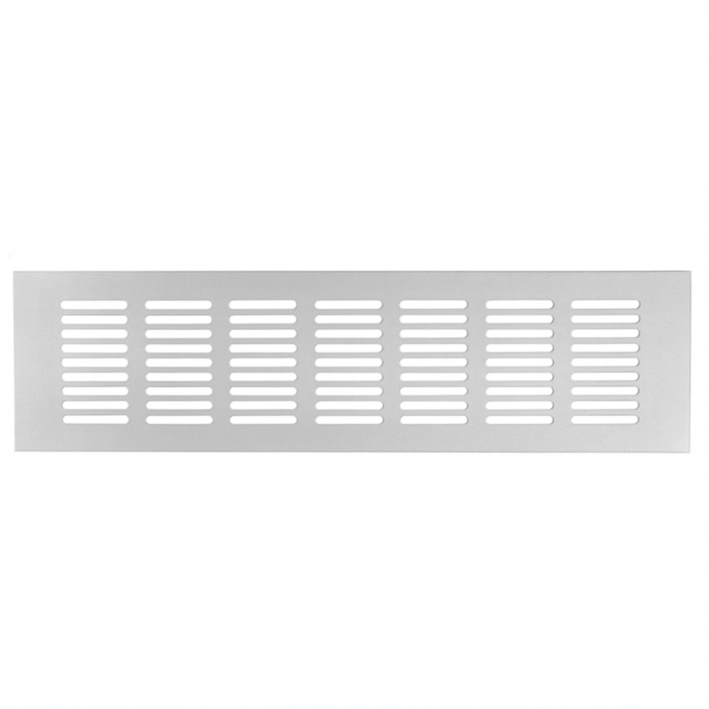 Ventilatierooster Zilver 500x60 Aluminium - BY MJM - MM01