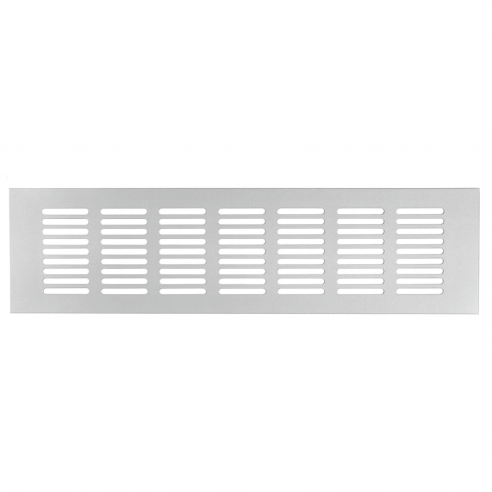 Ventilatierooster Zilver 500x60 Aluminium - BY MJM - MM01