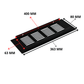 Ventilatierooster Zwart 400x80 Aluminium - BY MJM - MM05