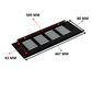Ventilatierooster Zwart 500x80 Aluminium - BY MJM - MM06