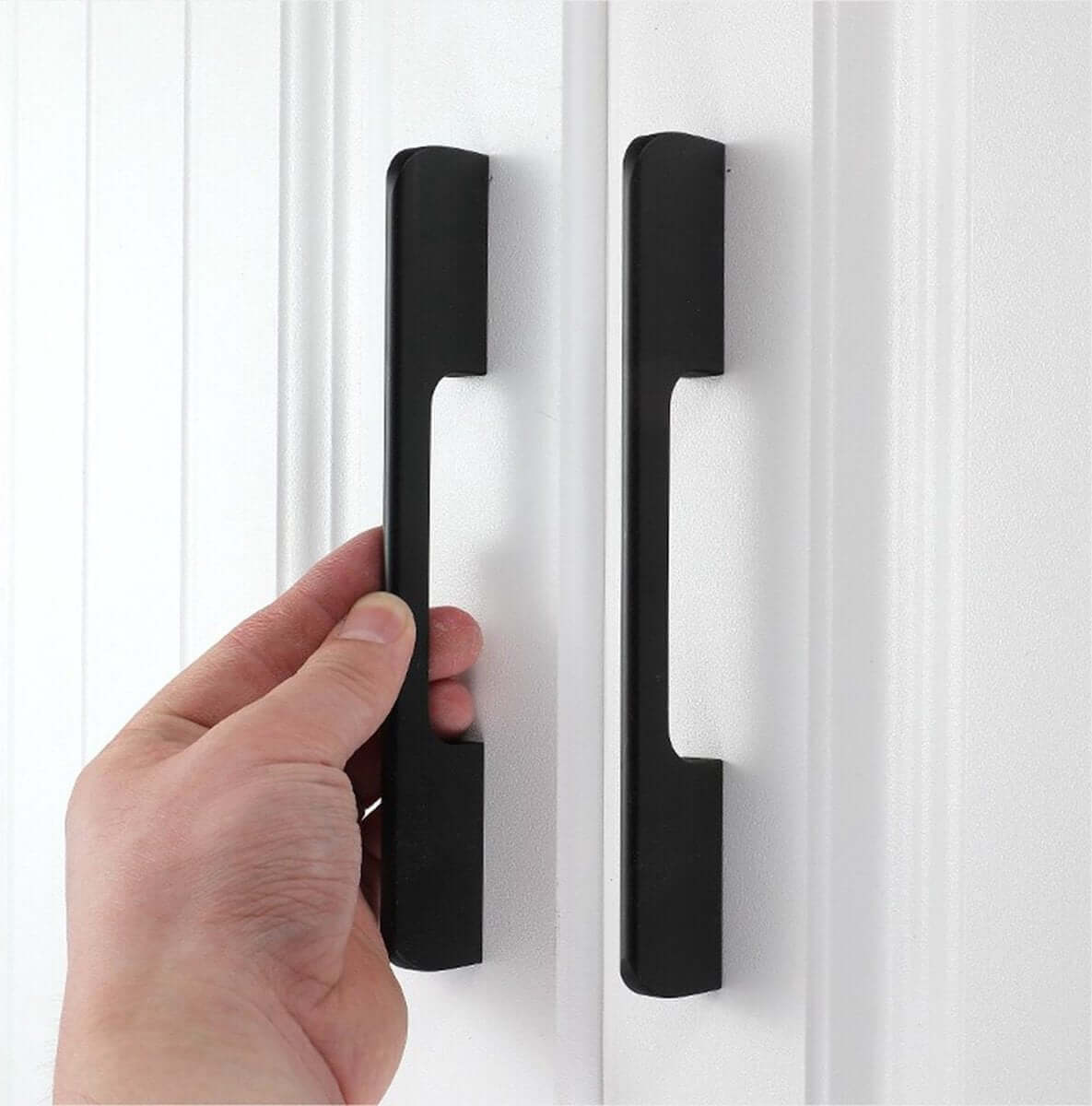 Handgreep 128mm/160mm Aluminium Zwart – Seattle - BY MJM - GMJ03